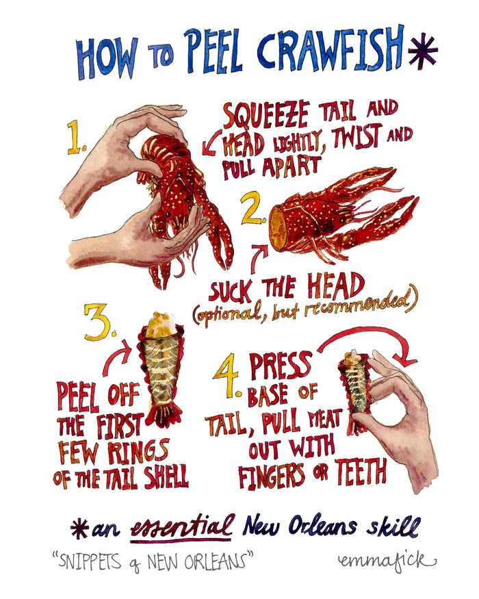 How to Peel Crawfish